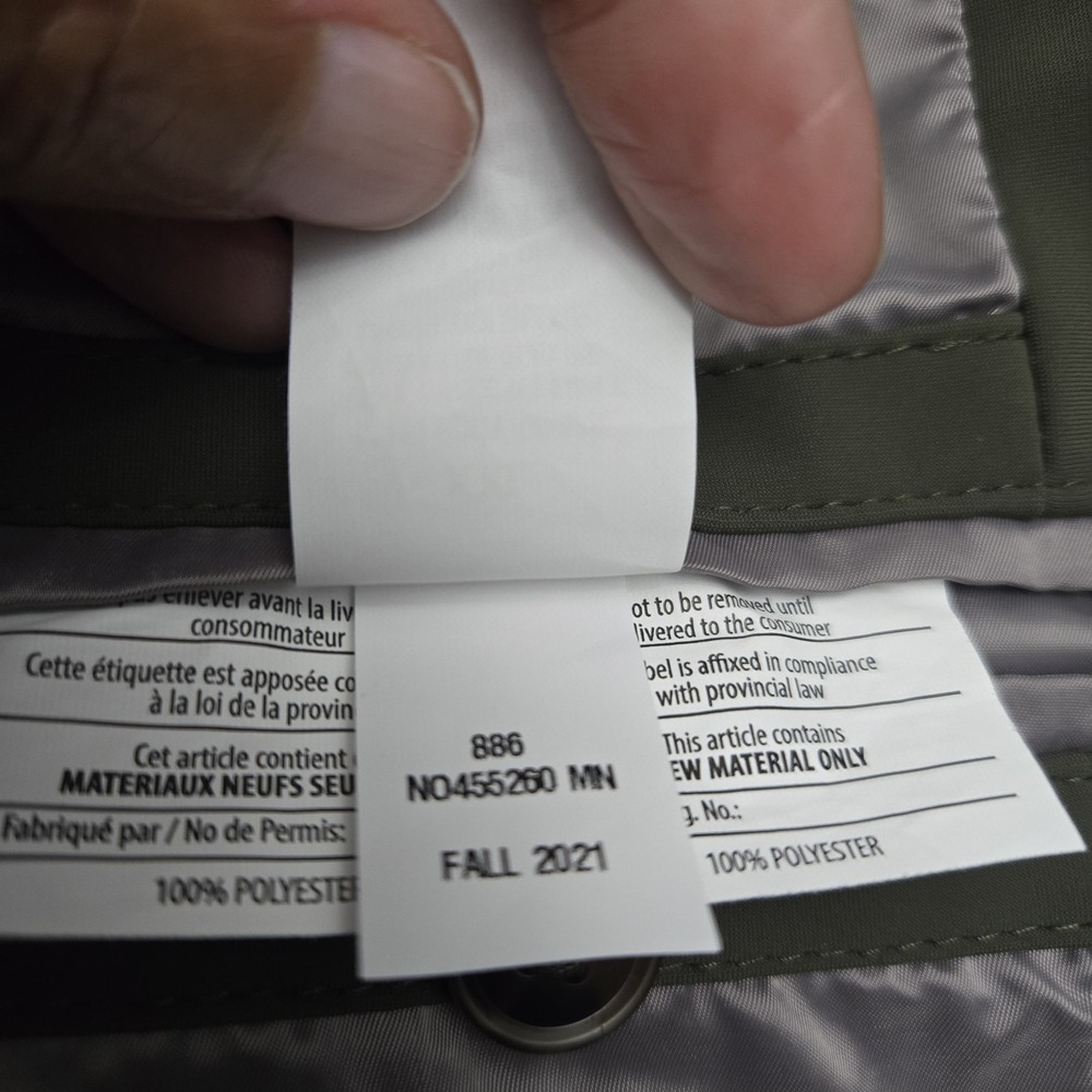 Nordstrom 3 In‎ 1 Trench And Puffer Coat Green XXL Capsule Wardrobe Versatile - Picture 16 of 16
